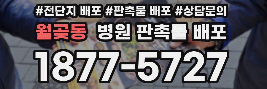월곶동 병원 판촉물 배포