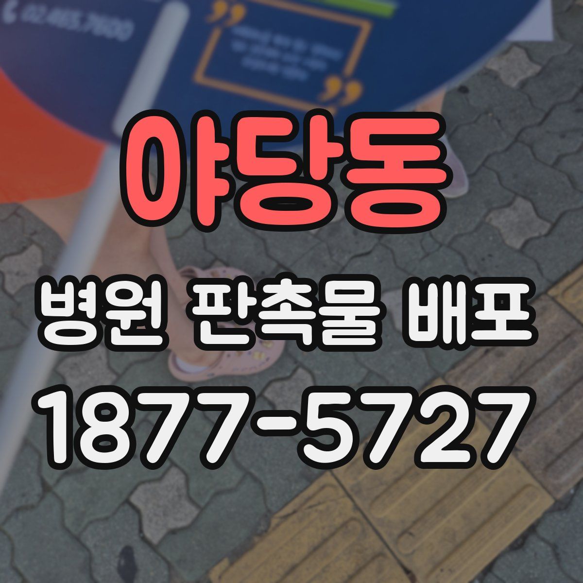 야당동 병원 판촉물 배포