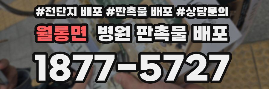 월롱면 병원 판촉물 배포