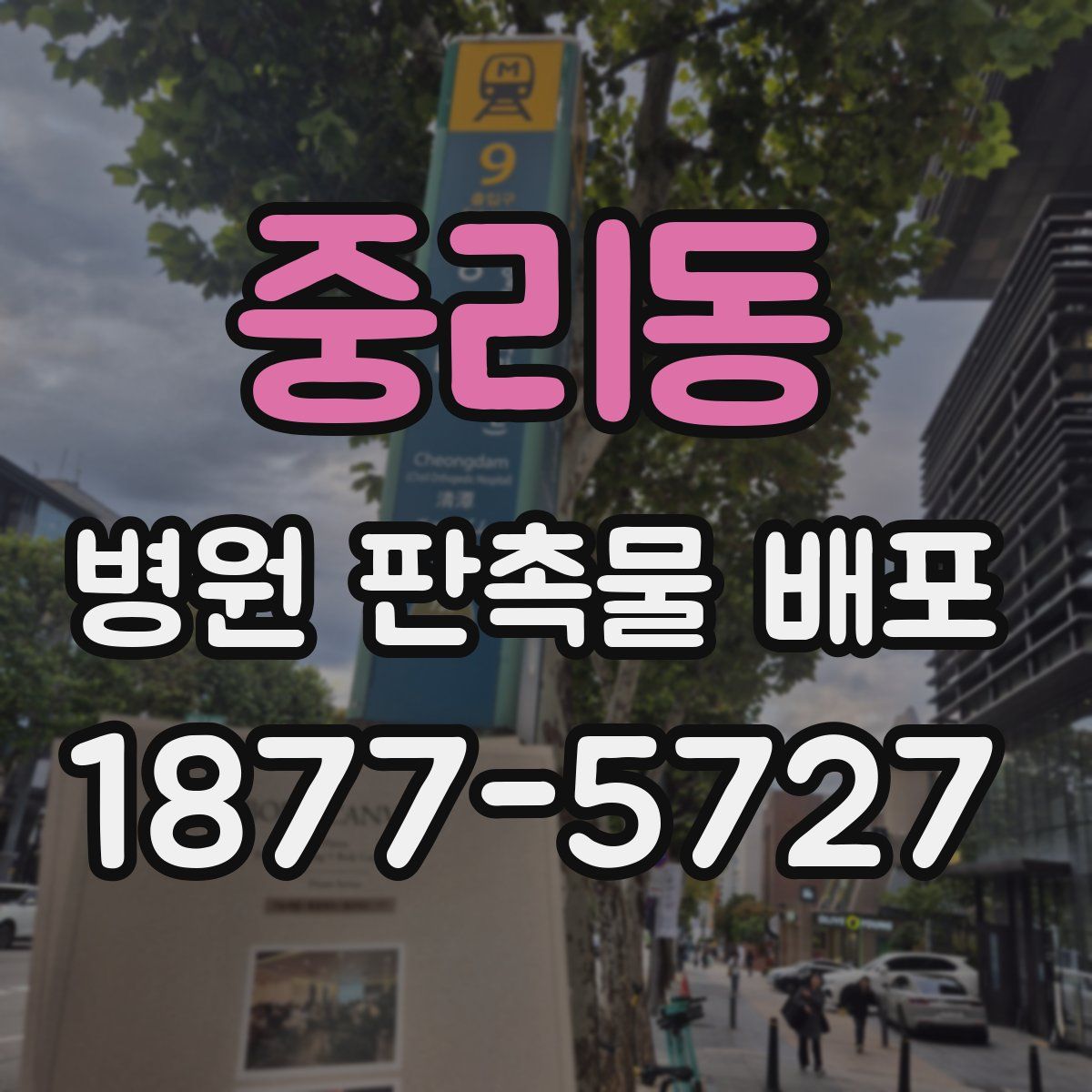 중리동 병원 판촉물 배포