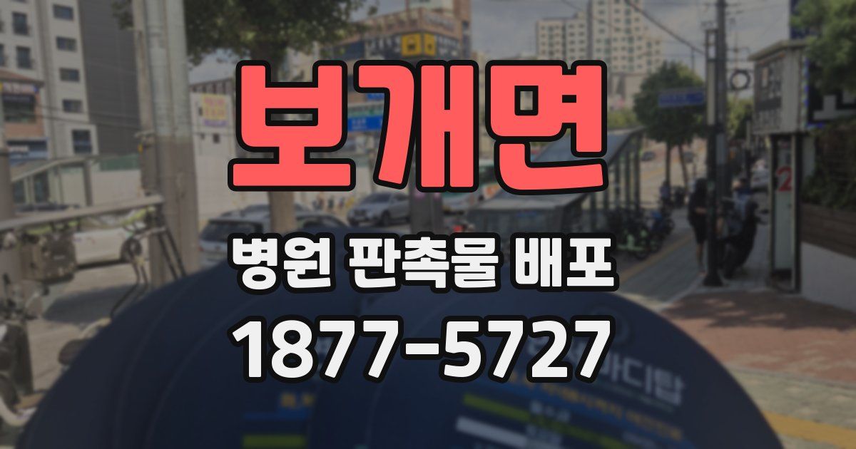 보개면 병원 판촉물 배포