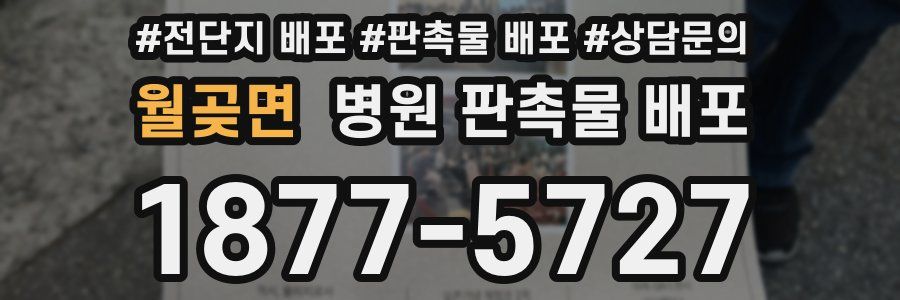 월곶면 병원 판촉물 배포