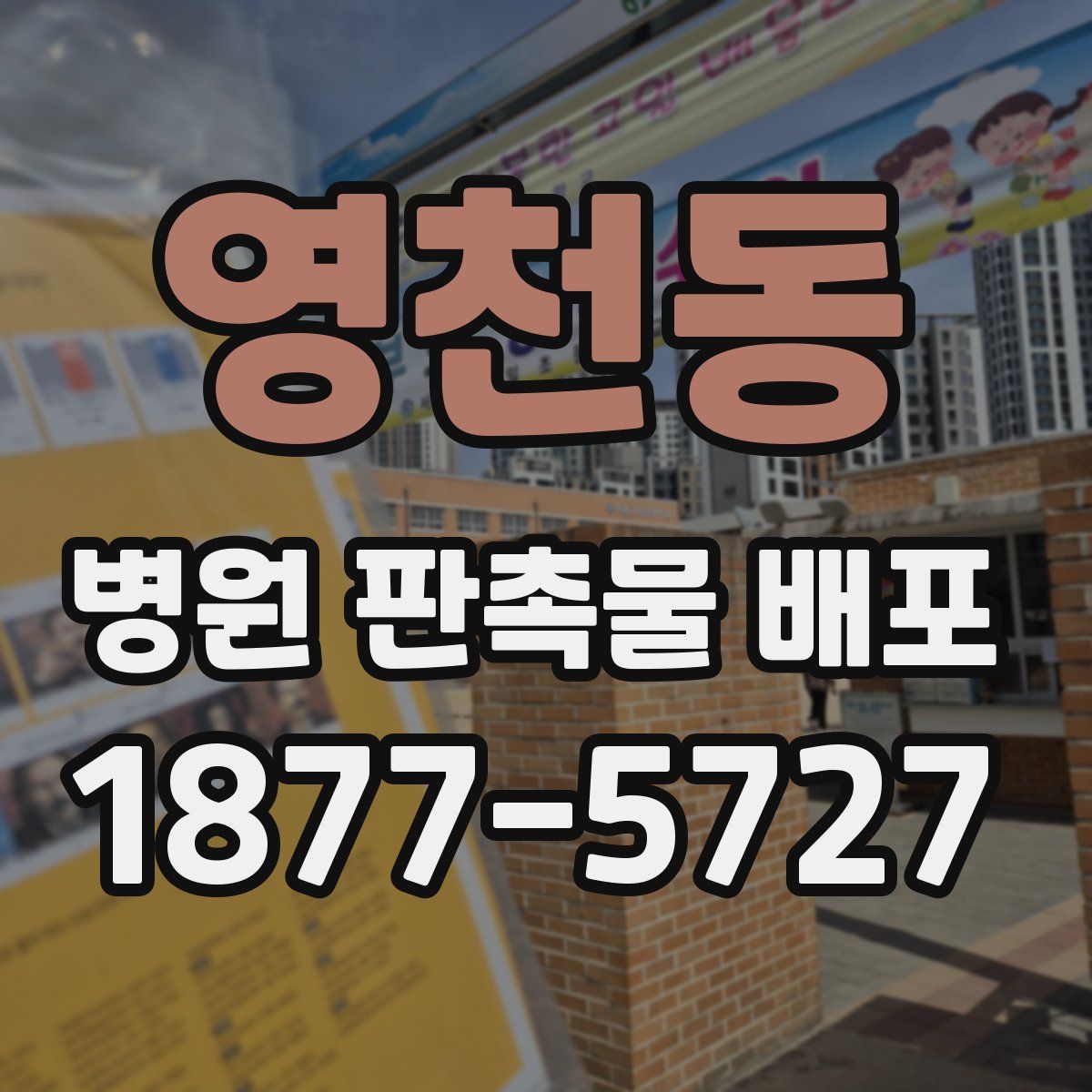영천동 병원 판촉물 배포