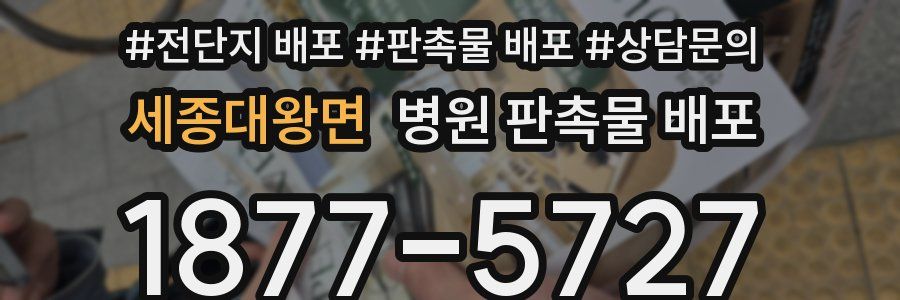 세종대왕면 병원 판촉물 배포