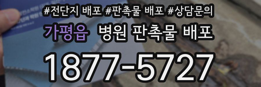 가평읍 병원 판촉물 배포