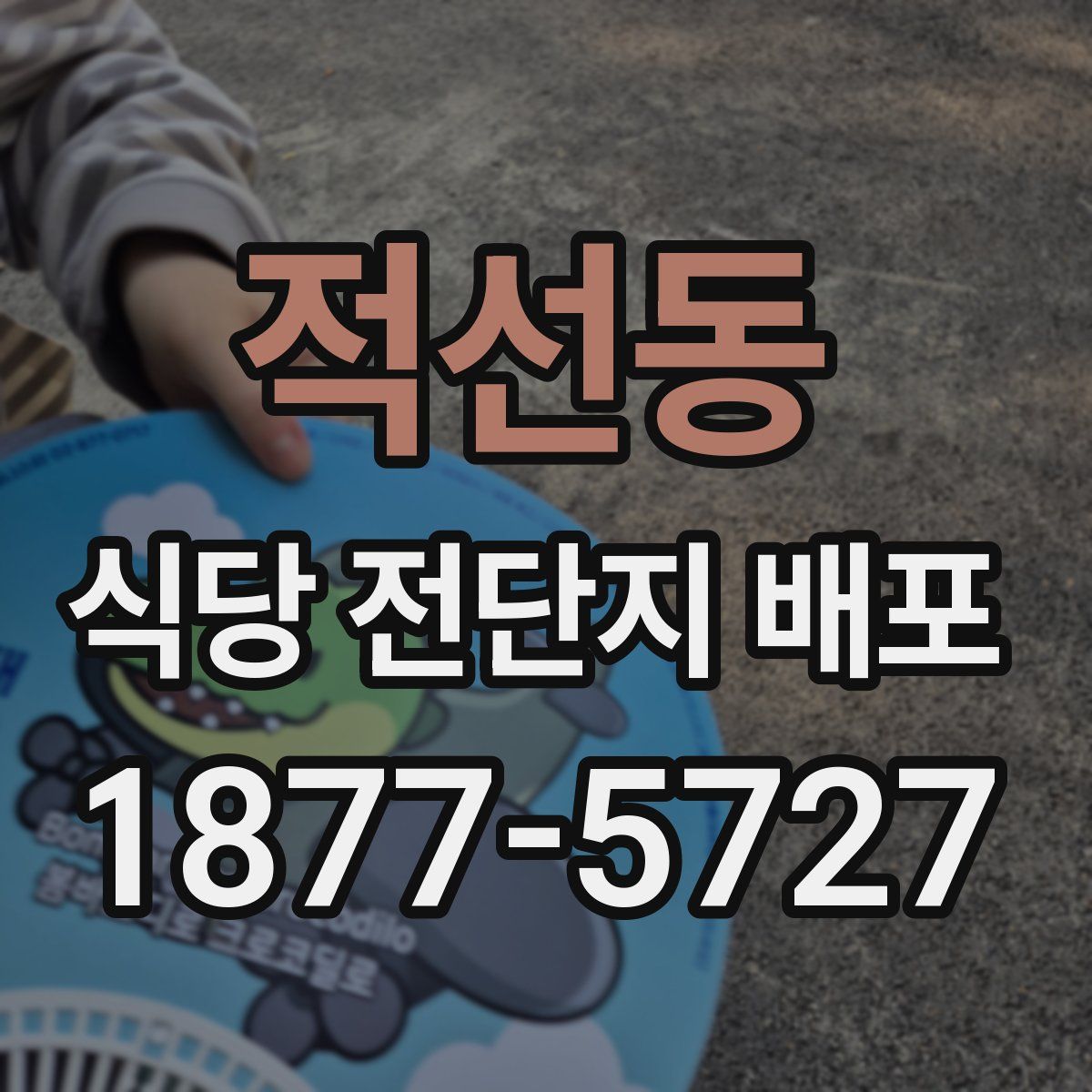 적선동 식당 전단지 배포