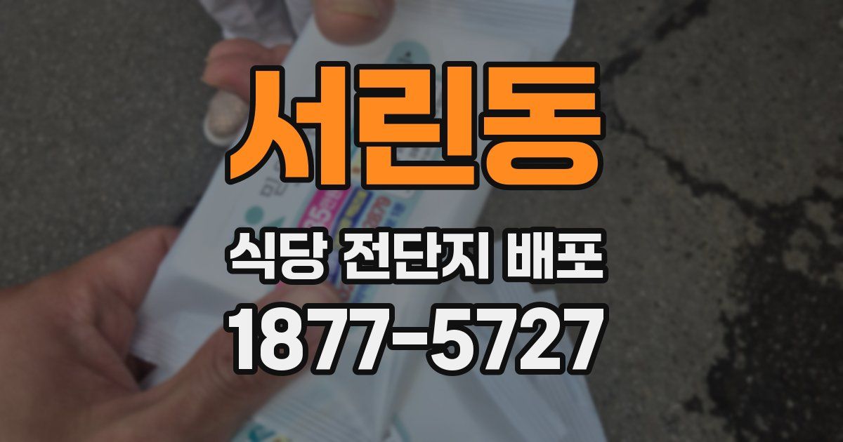 서린동 식당 전단지 배포