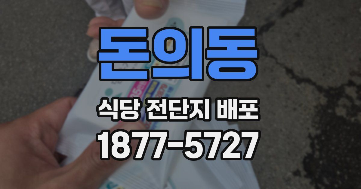 돈의동 식당 전단지 배포