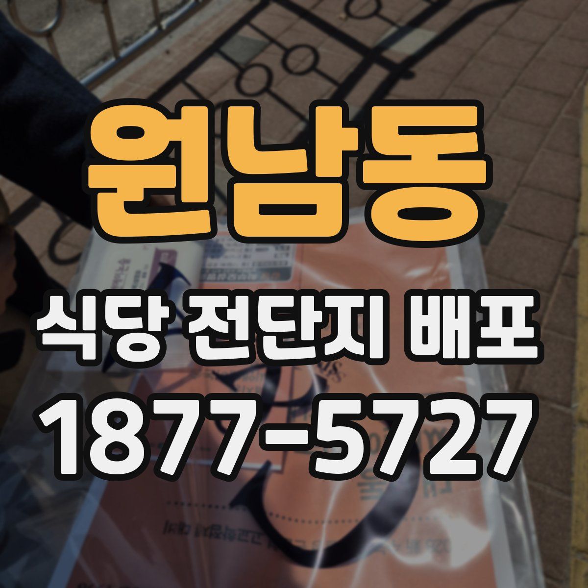 원남동 식당 전단지 배포