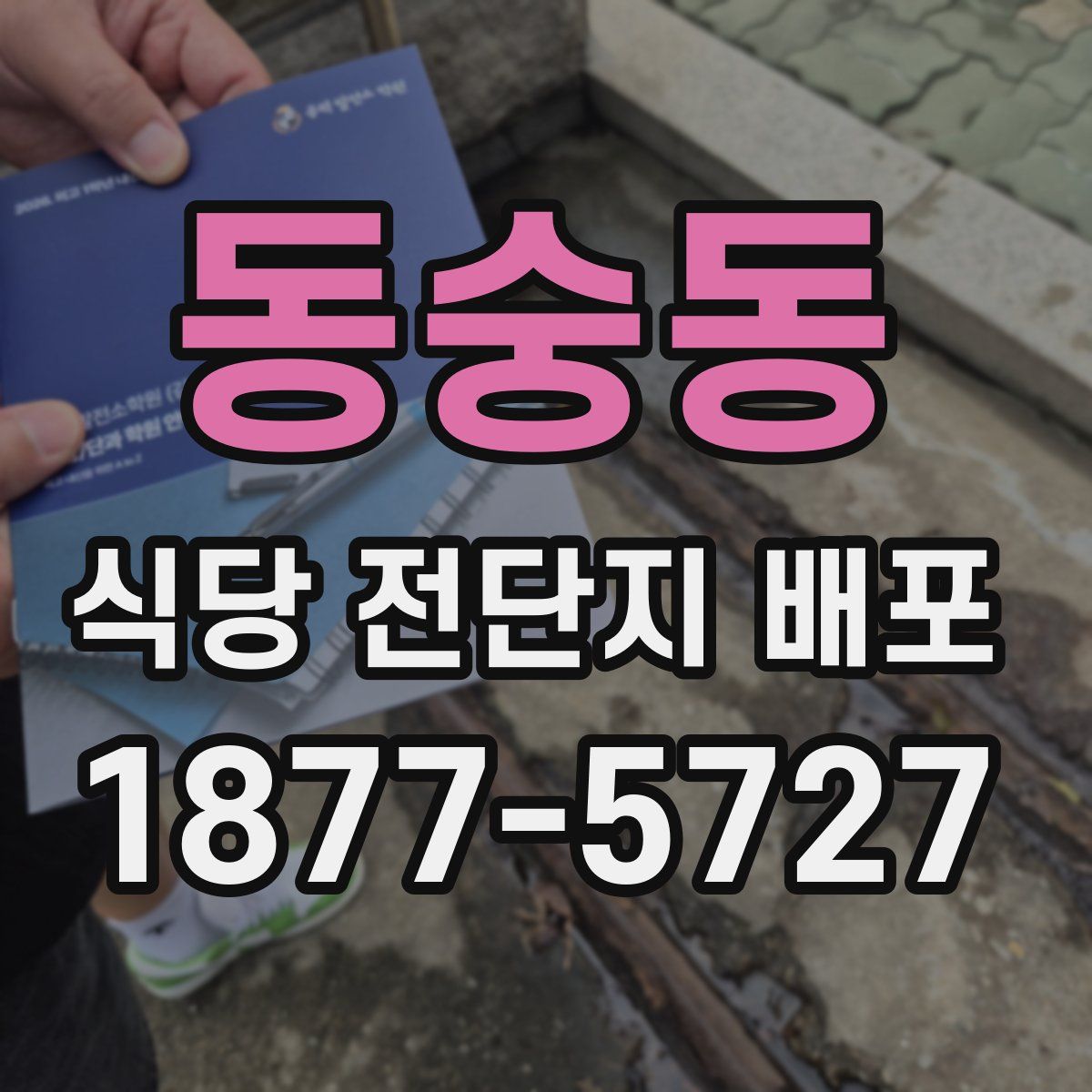 동숭동 식당 전단지 배포