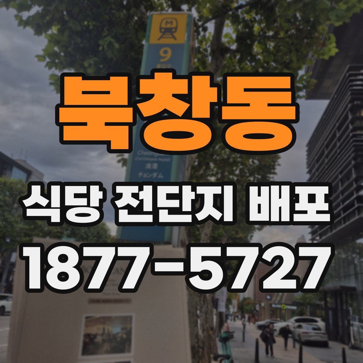 북창동 식당 전단지 배포