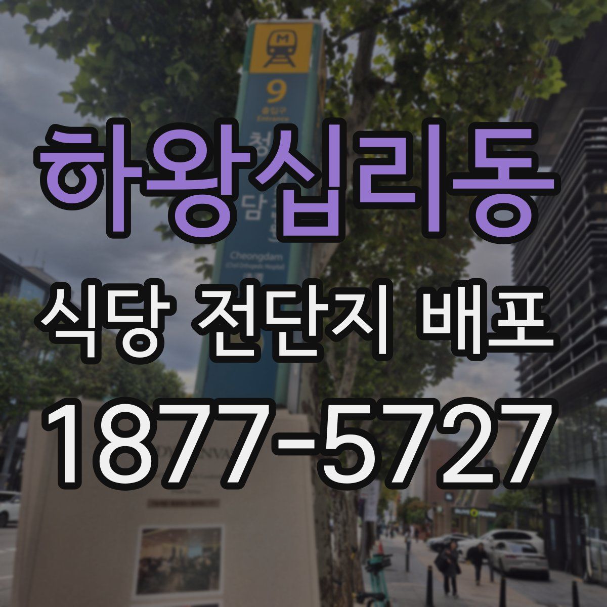 하왕십리동 식당 전단지 배포