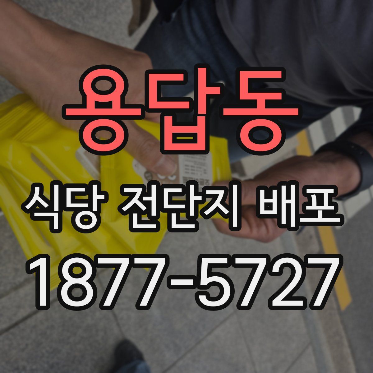 용답동 식당 전단지 배포