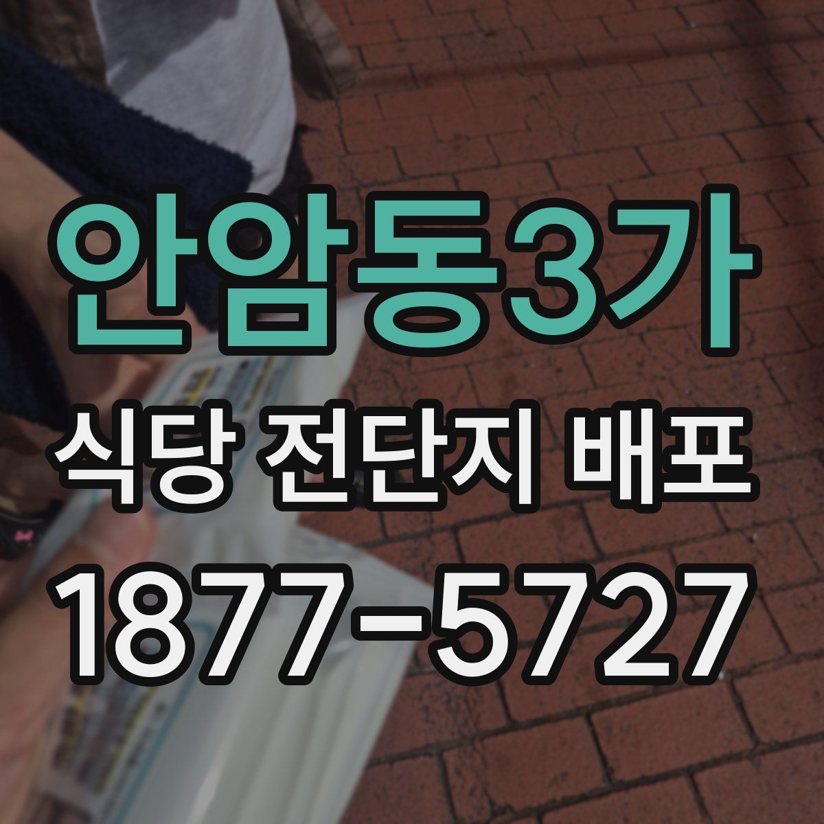 안암동3가 식당 전단지 배포