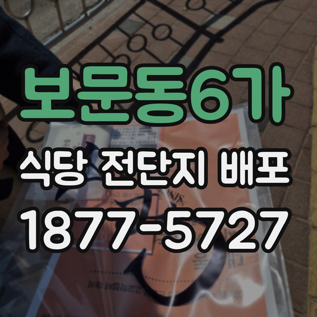 보문동6가 식당 전단지 배포