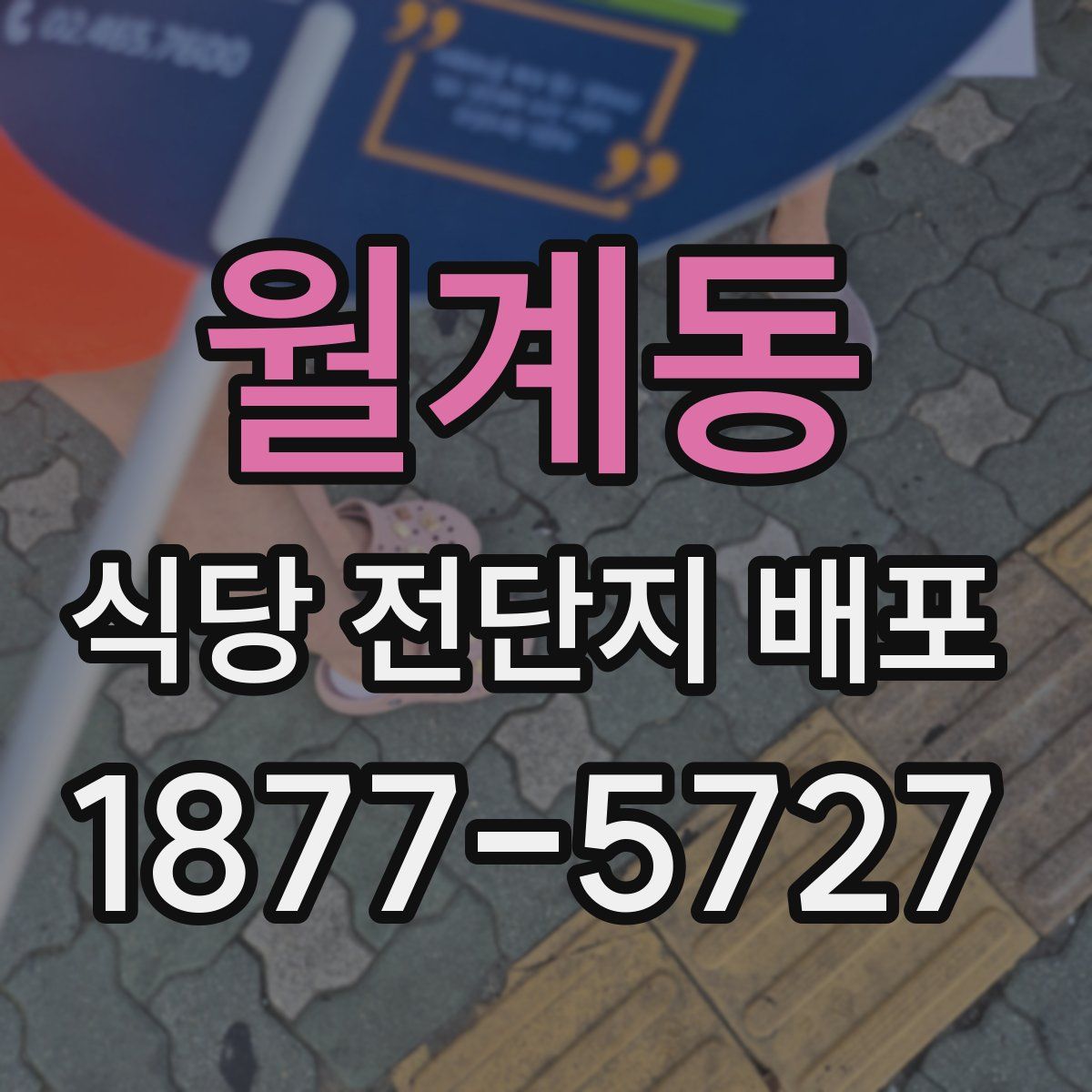 월계동 식당 전단지 배포