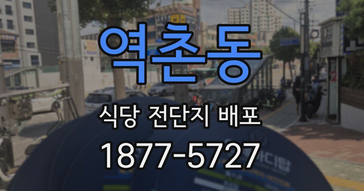 역촌동 식당 전단지 배포