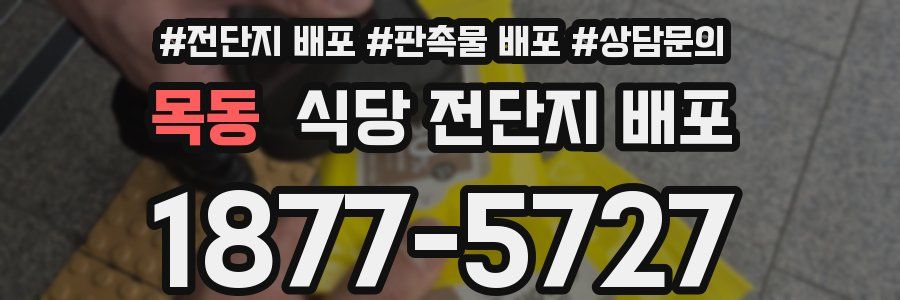 목동 식당 전단지 배포