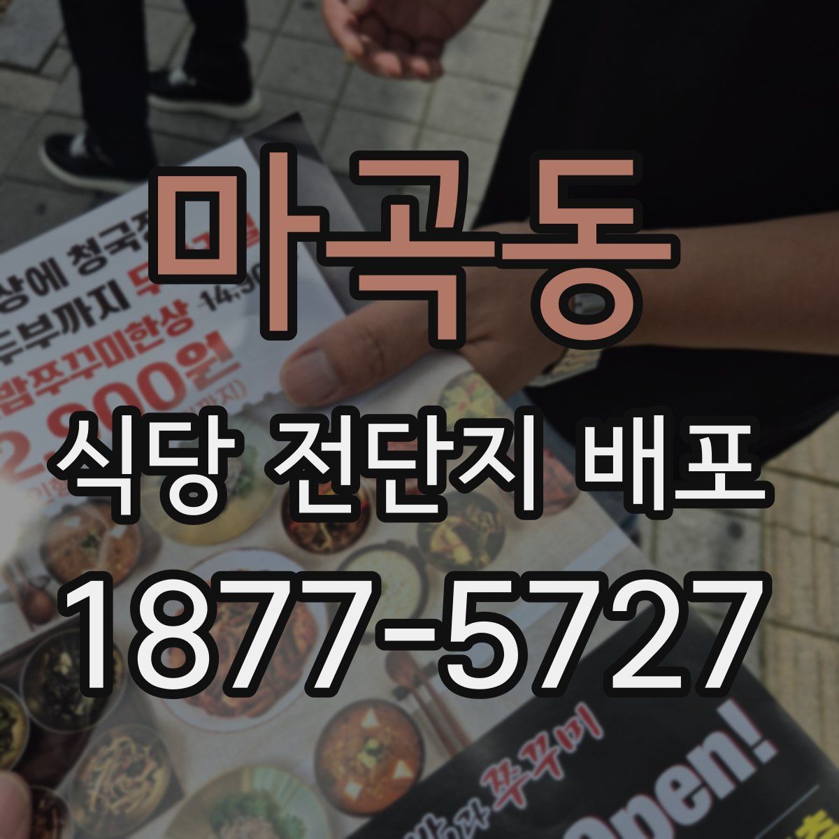 마곡동 식당 전단지 배포