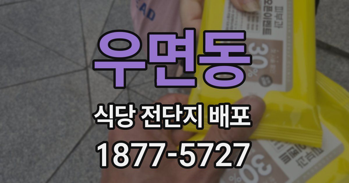 우면동 식당 전단지 배포