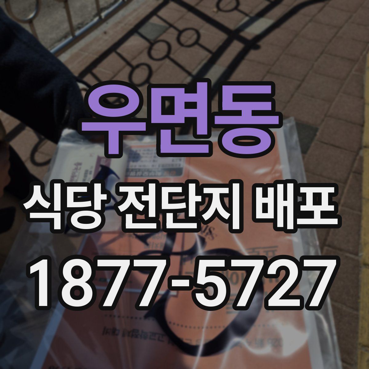 우면동 식당 전단지 배포