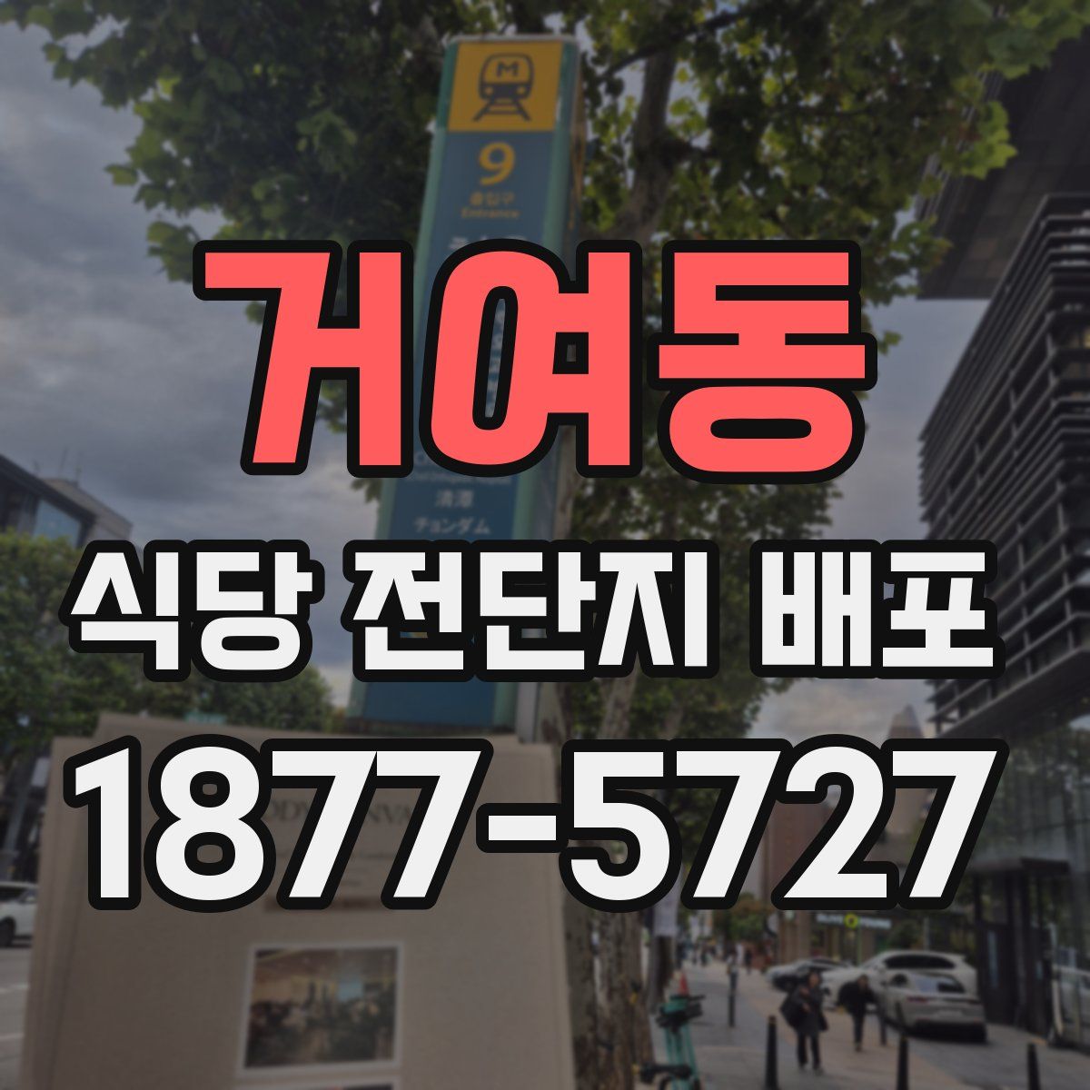 거여동 식당 전단지 배포