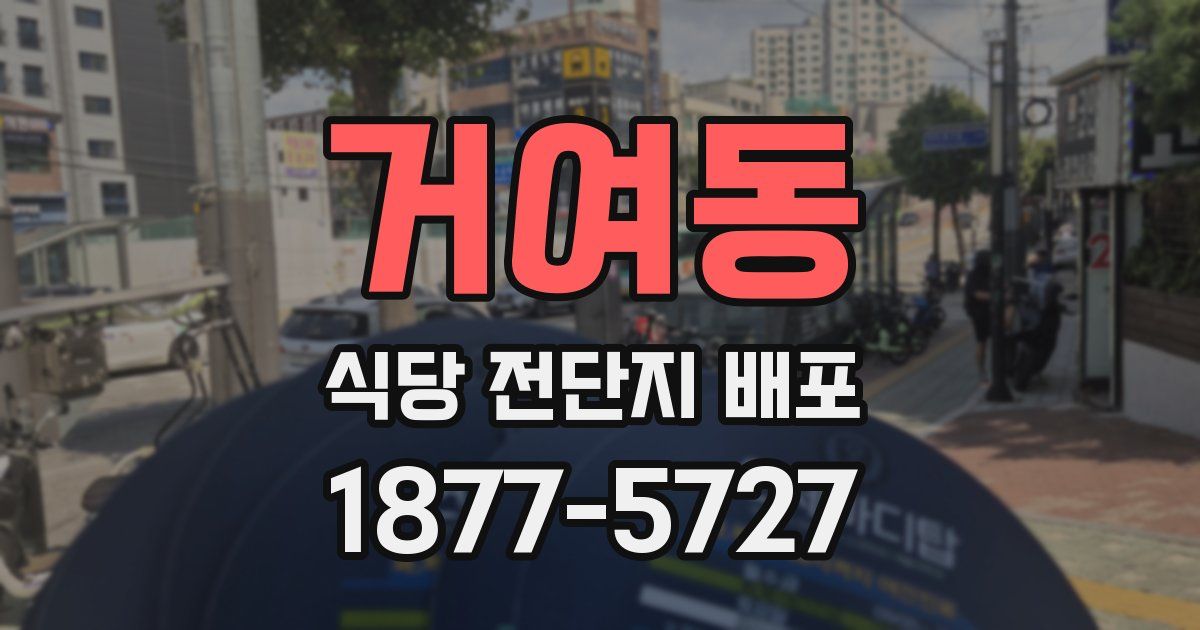 거여동 식당 전단지 배포