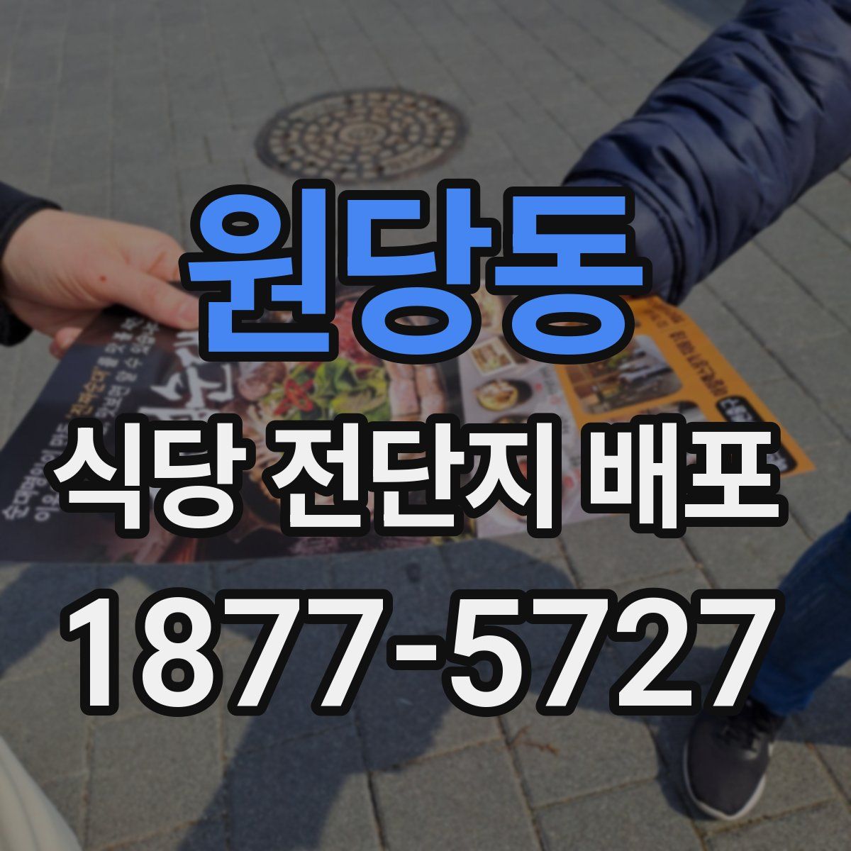 원당동 식당 전단지 배포