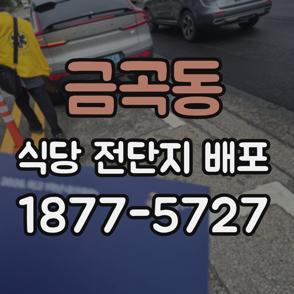 금곡동 식당 전단지 배포