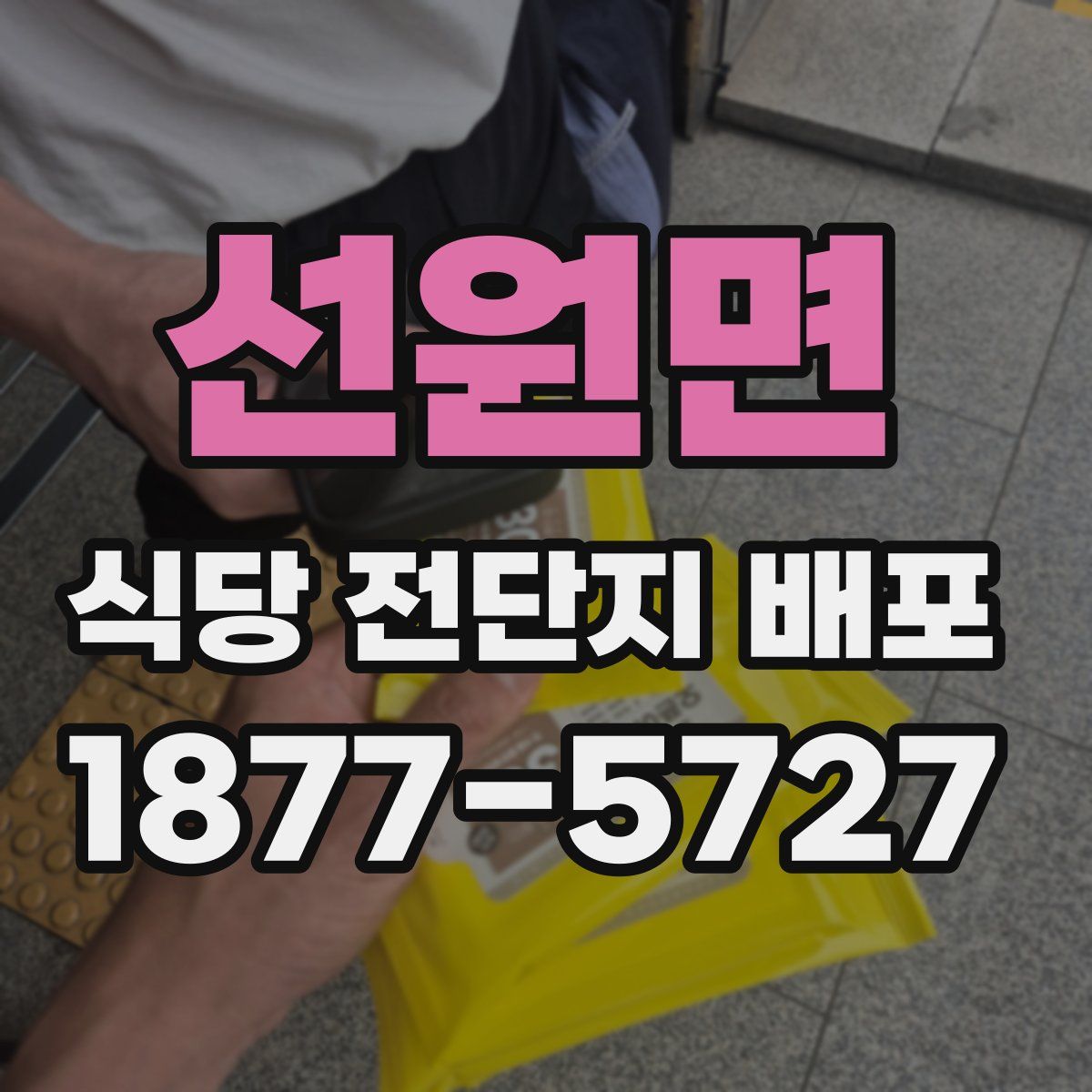 선원면 식당 전단지 배포