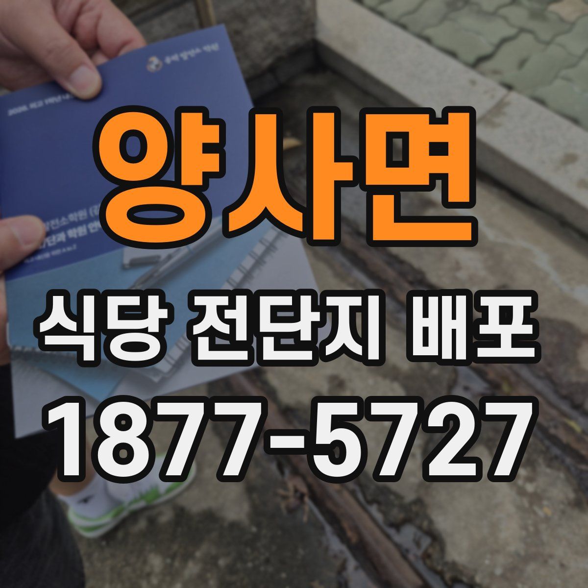 양사면 식당 전단지 배포
