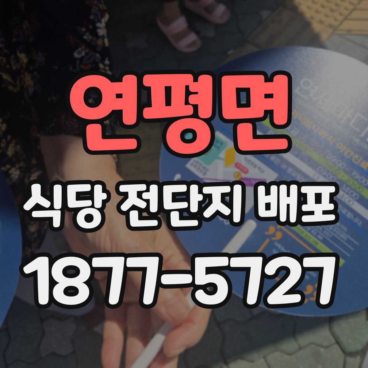 연평면 식당 전단지 배포