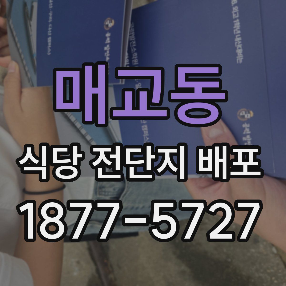매교동 식당 전단지 배포