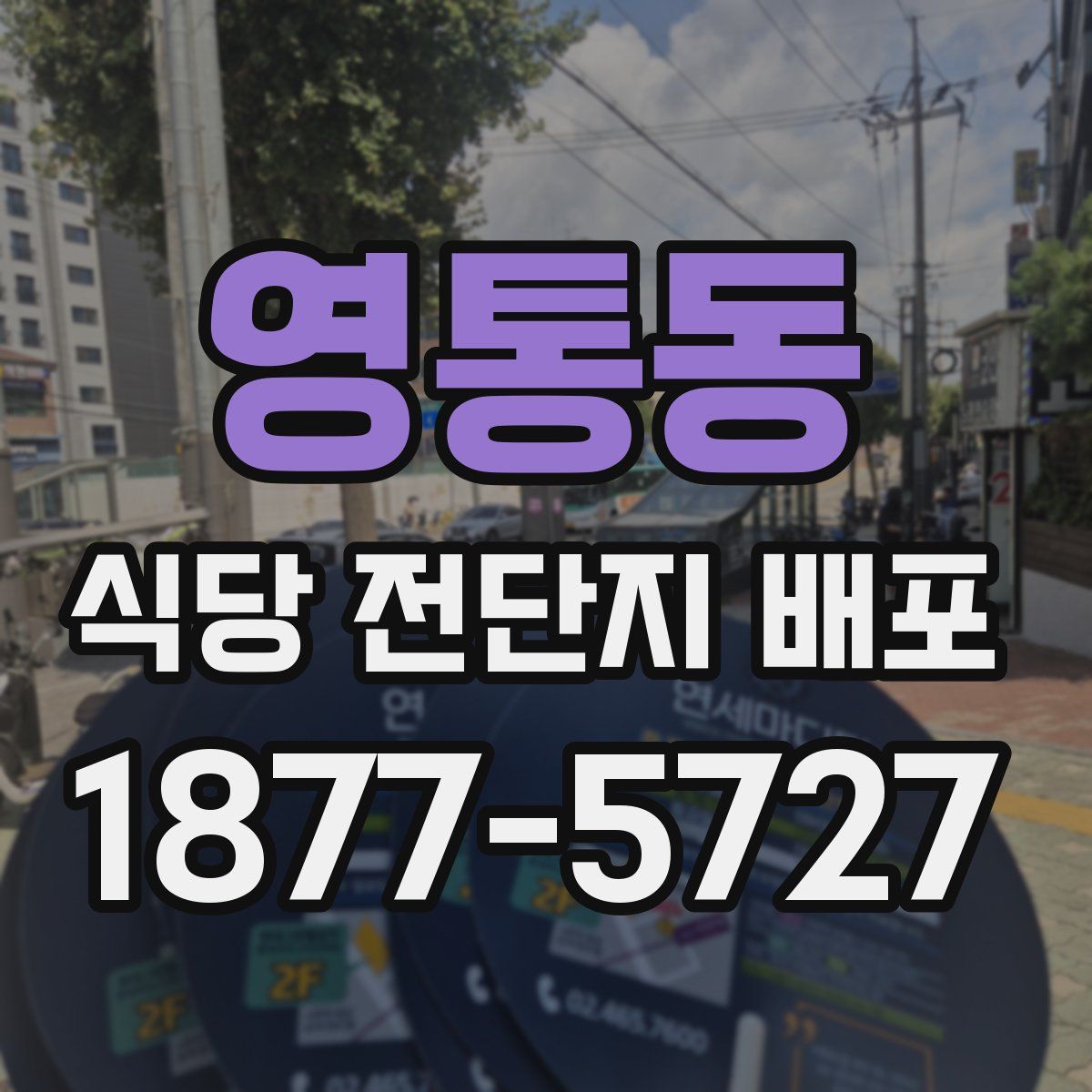 영통동 식당 전단지 배포