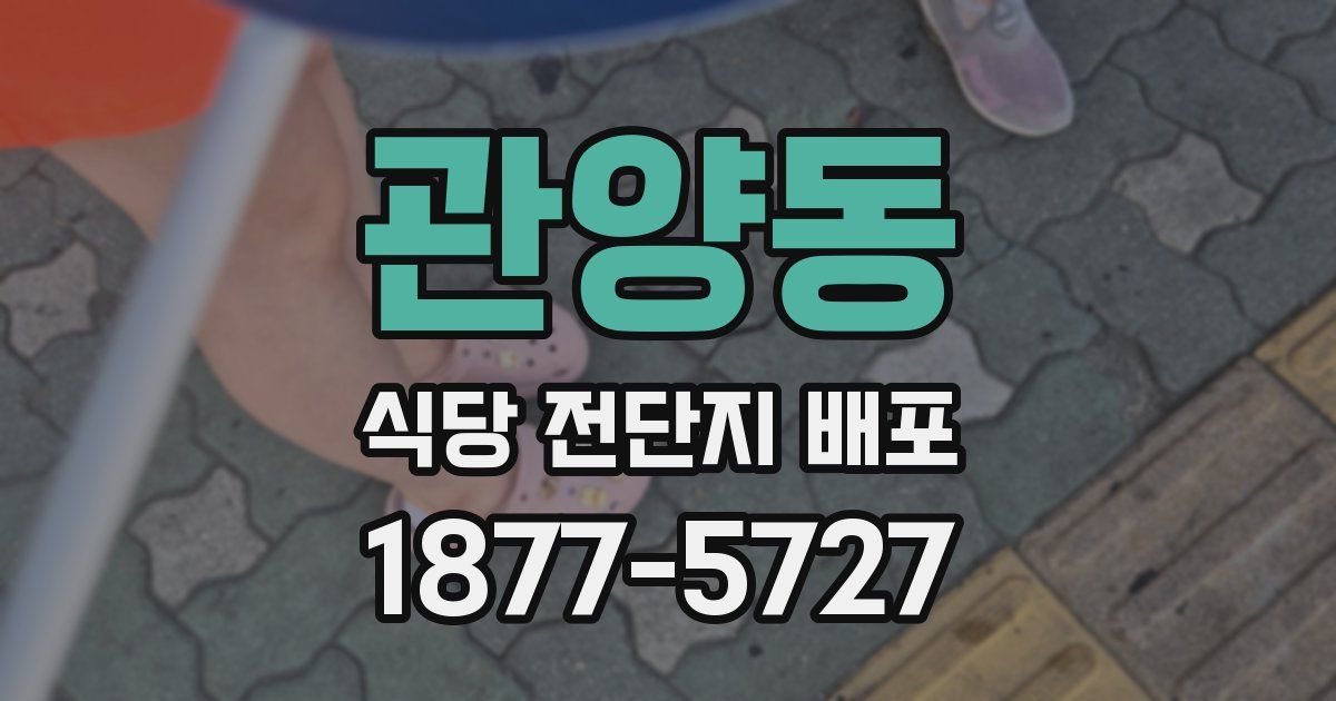 관양동 식당 전단지 배포