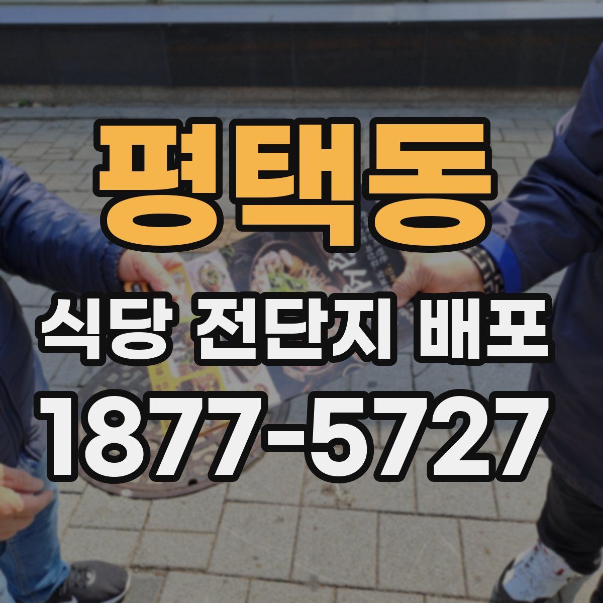 평택동 식당 전단지 배포
