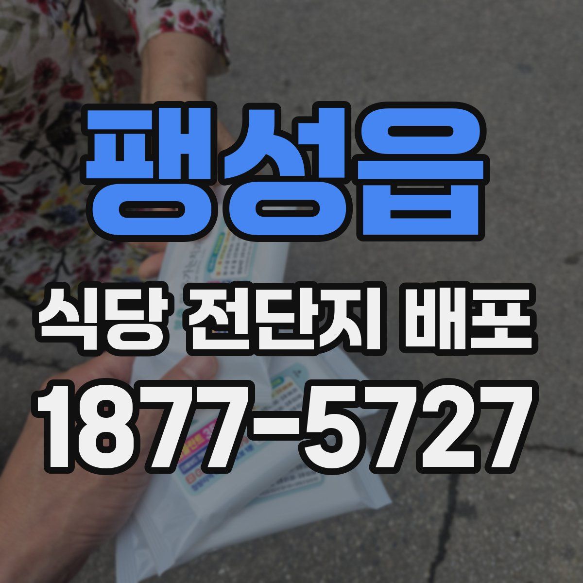 팽성읍 식당 전단지 배포