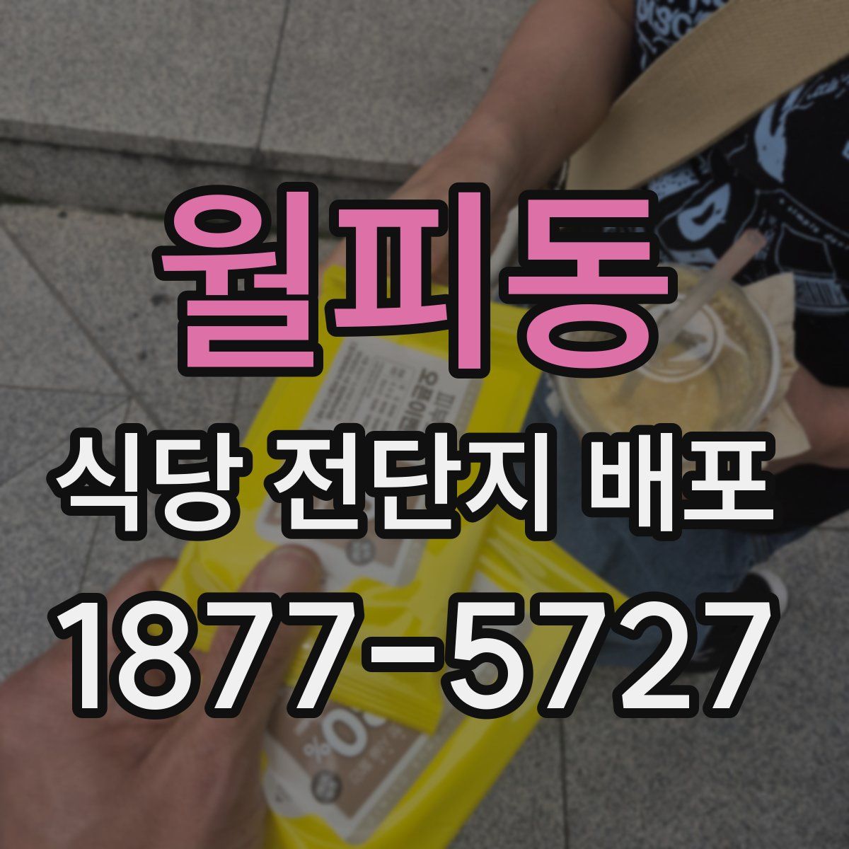 월피동 식당 전단지 배포