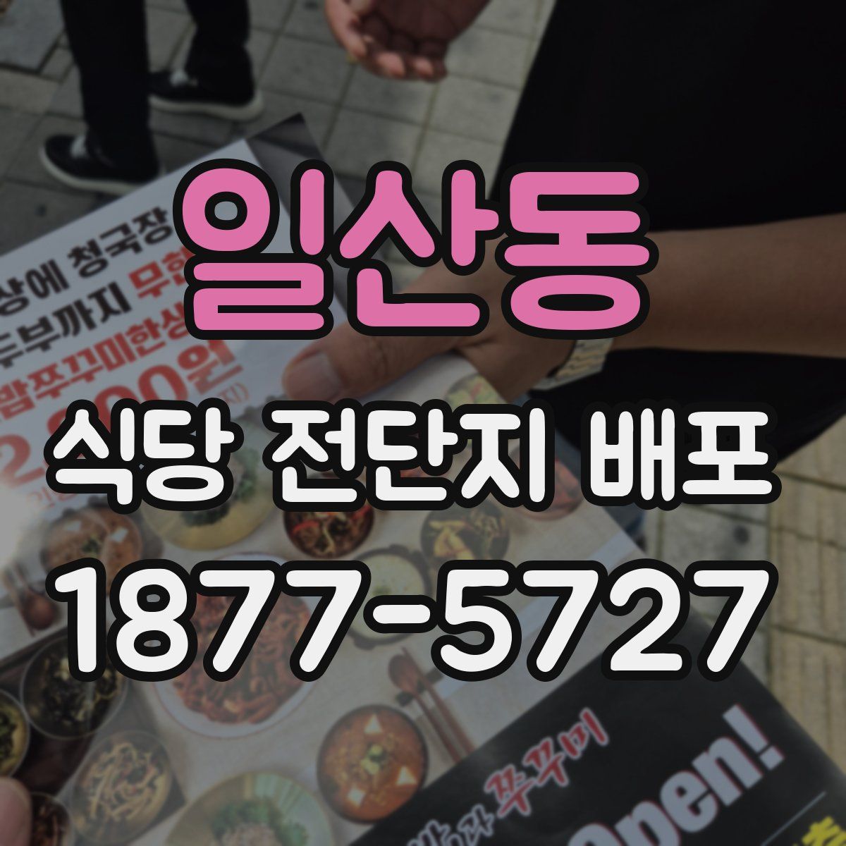 일산동 식당 전단지 배포