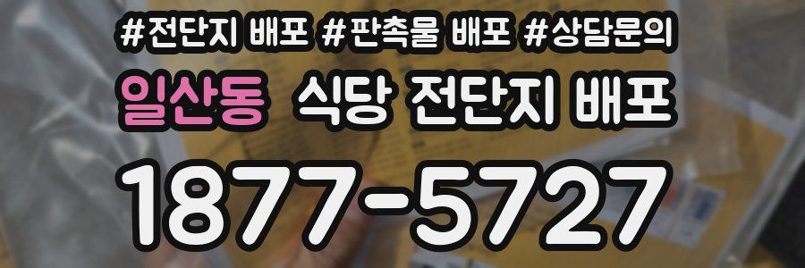 일산동 식당 전단지 배포