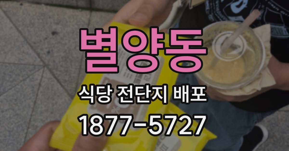 별양동 식당 전단지 배포
