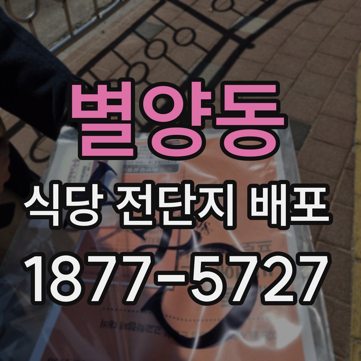 별양동 식당 전단지 배포