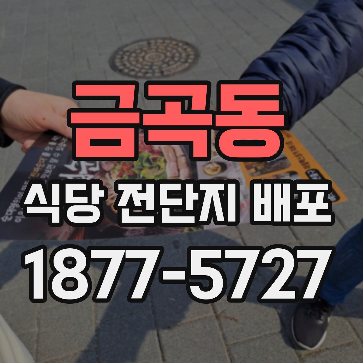 금곡동 식당 전단지 배포