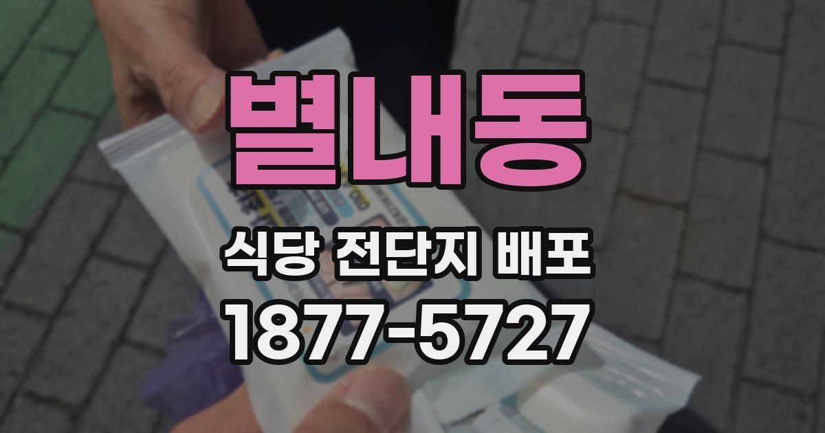 별내동 식당 전단지 배포