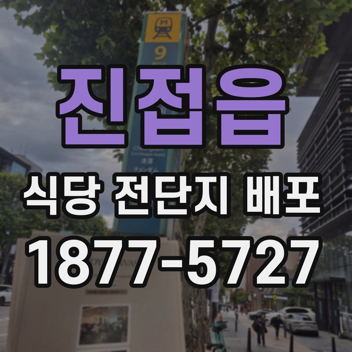 진접읍 식당 전단지 배포