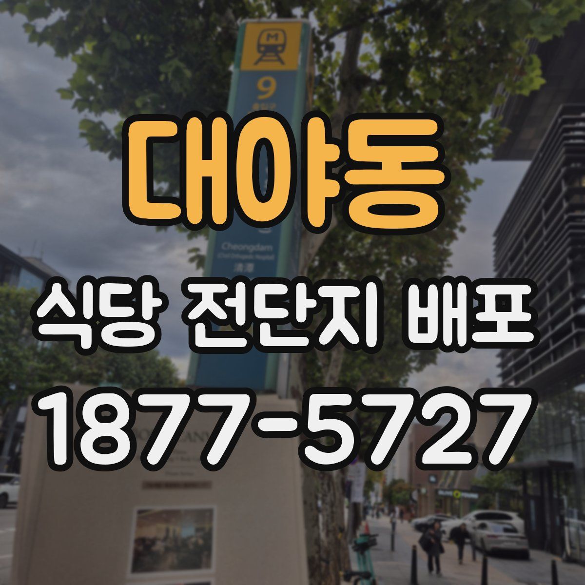 대야동 식당 전단지 배포