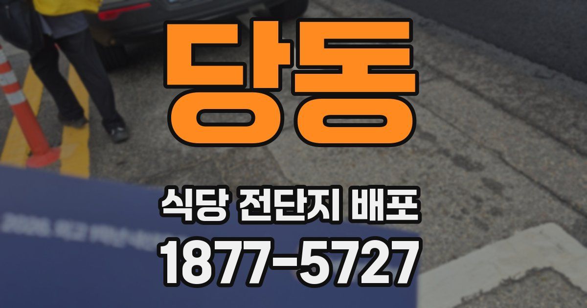 당동 식당 전단지 배포
