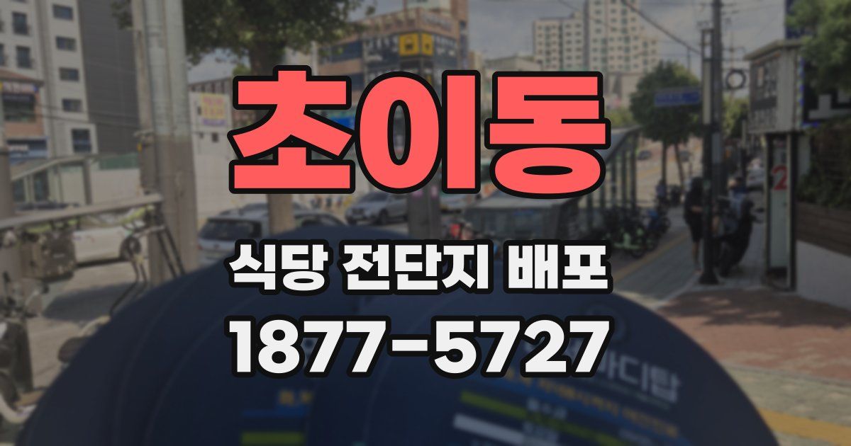 초이동 식당 전단지 배포