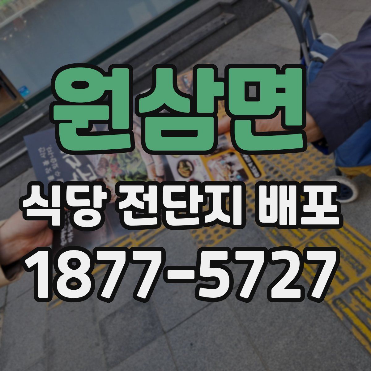원삼면 식당 전단지 배포