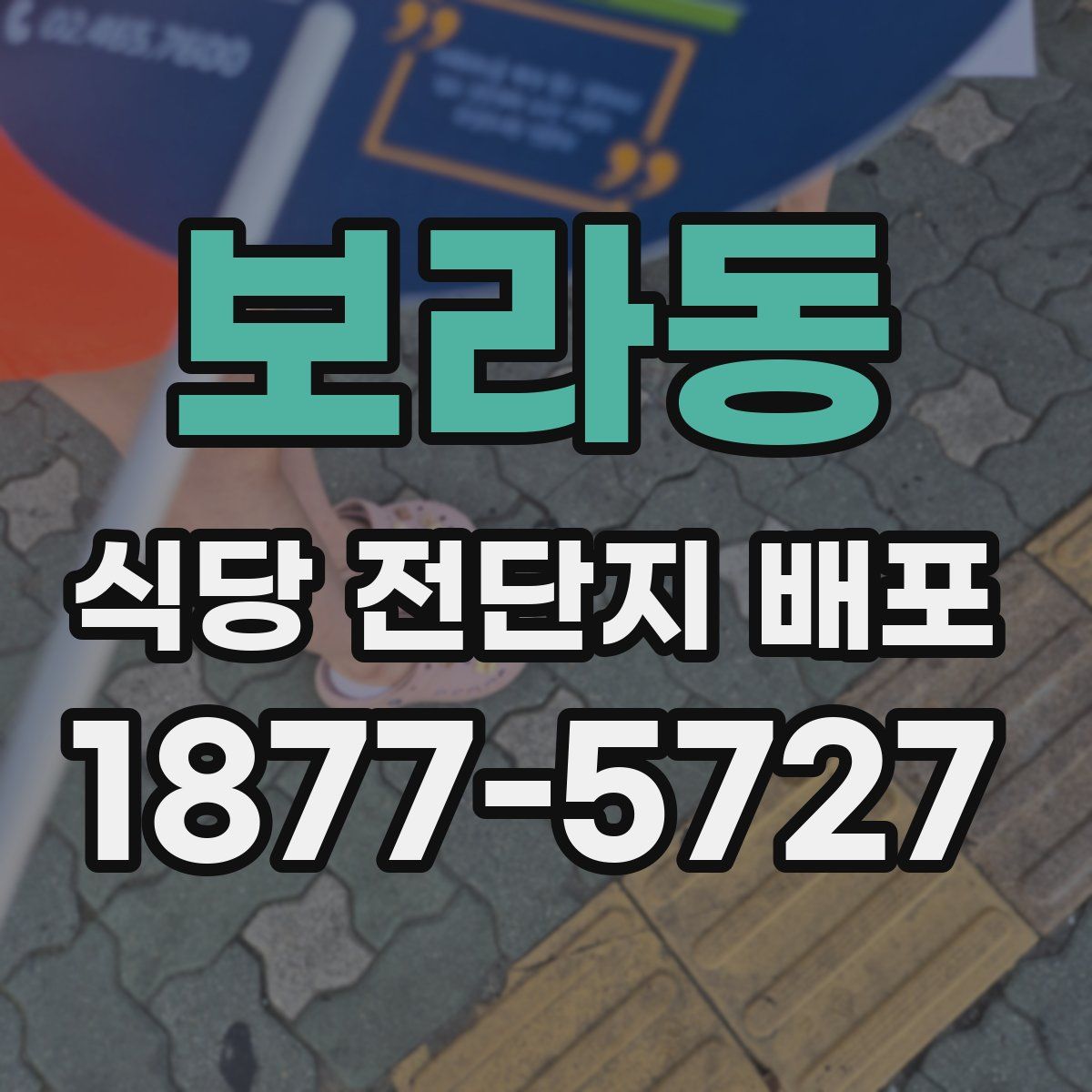보라동 식당 전단지 배포